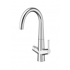 Baterie bucătărie Cold Start cu funcție de filtrare a apei și pipă pivotantă în formă de U.