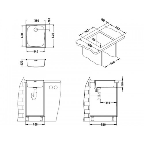 Chiuveta inox Basic 10