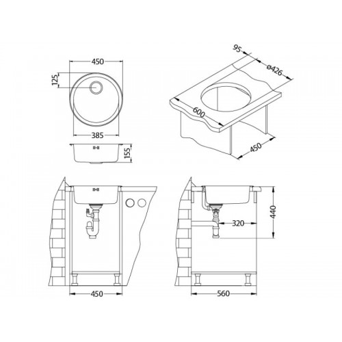 Chiuveta inox Form 10