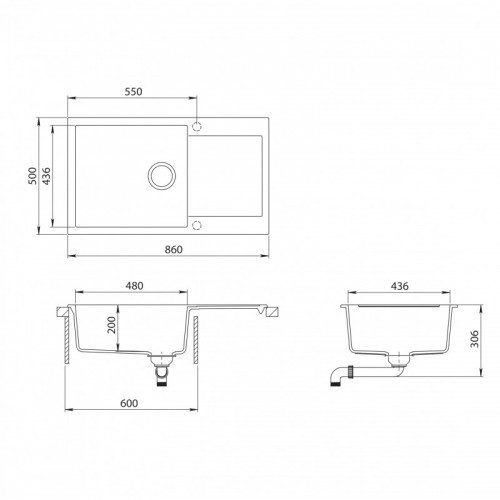 Chiuveta Tesa SQT104