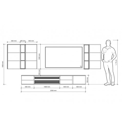 Set mobilier living Luna 2