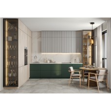 Bucătărie Space green neoclasică la comandă.