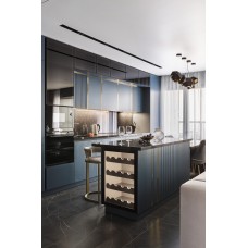 Bucătărie Blue LUX neoclasică la comandă.