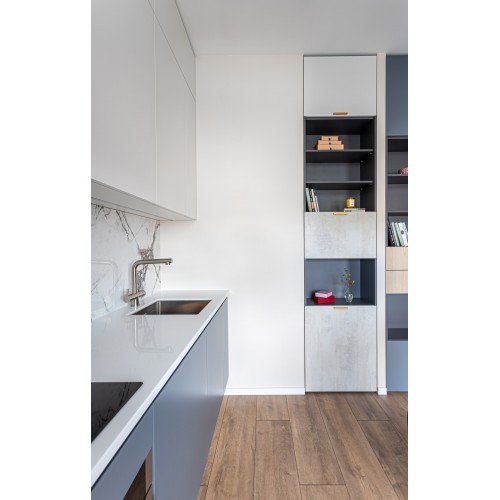 Bucatarie Elza mini modern la comanda.(AGT+MDF vopsit)