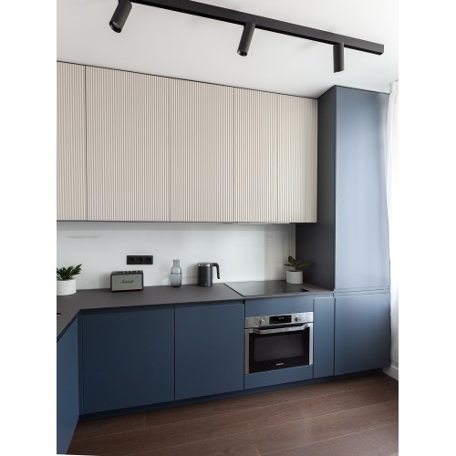 Bucatarie Kiss modern la comanda.(Blue+Galaxy Cream)