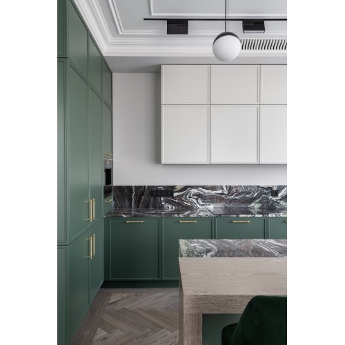 Bucătărie Verde LUX neoclasică la comandă.
