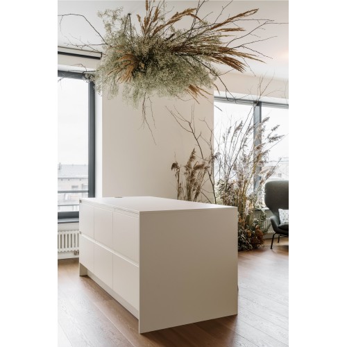Bucătărie White modern la comandă.